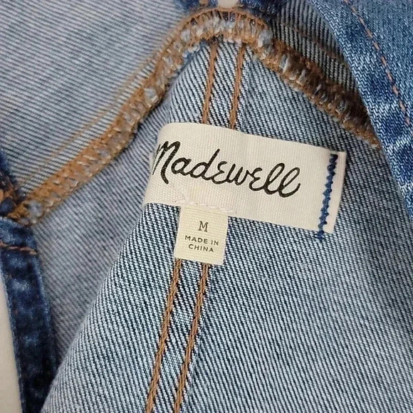 Madewell Med The Skinny Overalls Jeans Kemp Wash Strech Denim H5926 - Picture 9 of 10